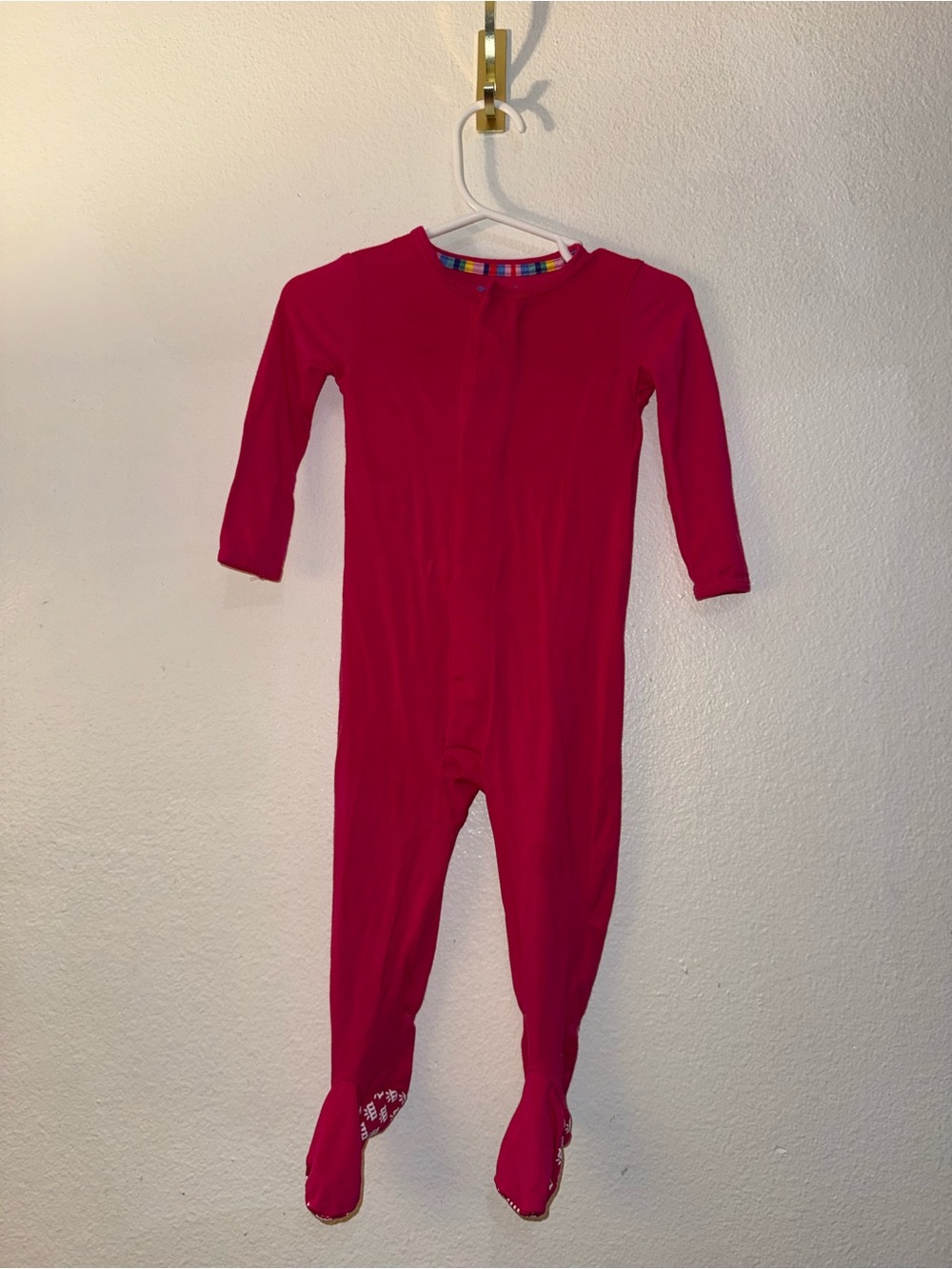 Magnetic Me Bright Pink Kids Footed One-Piece